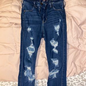 Dark Blue Hollister Jeans Size 3R